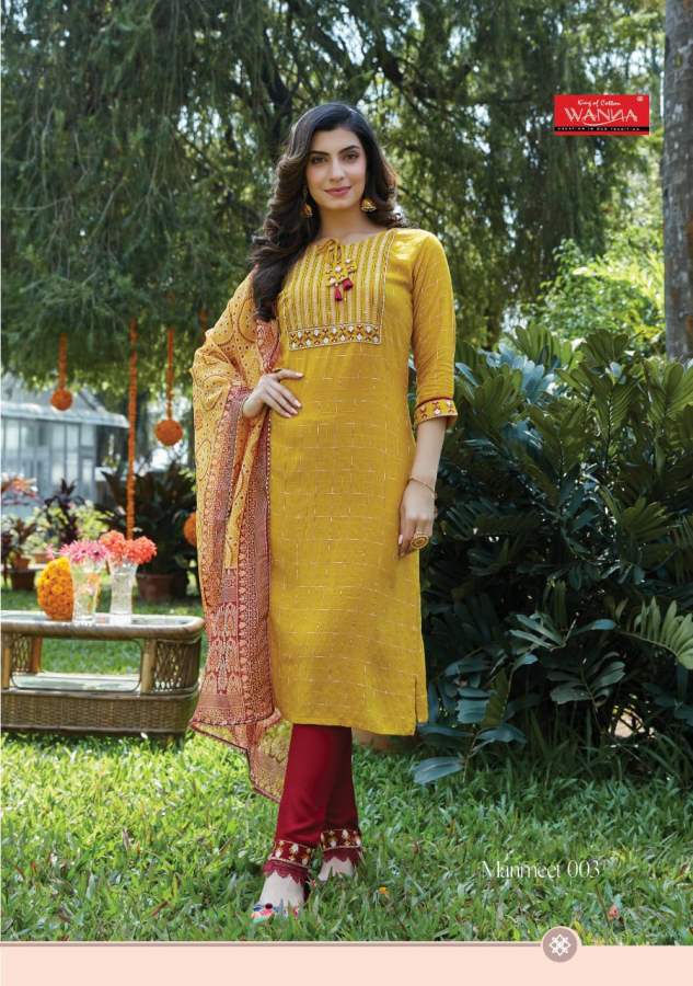 Wanna Manmeet Fancy Ethnic Wear Kurti With Bottom And Dupatta Latest Collection